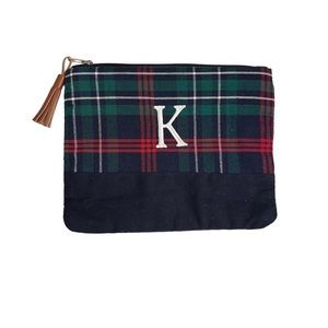 Monogrammed Plaid Bag